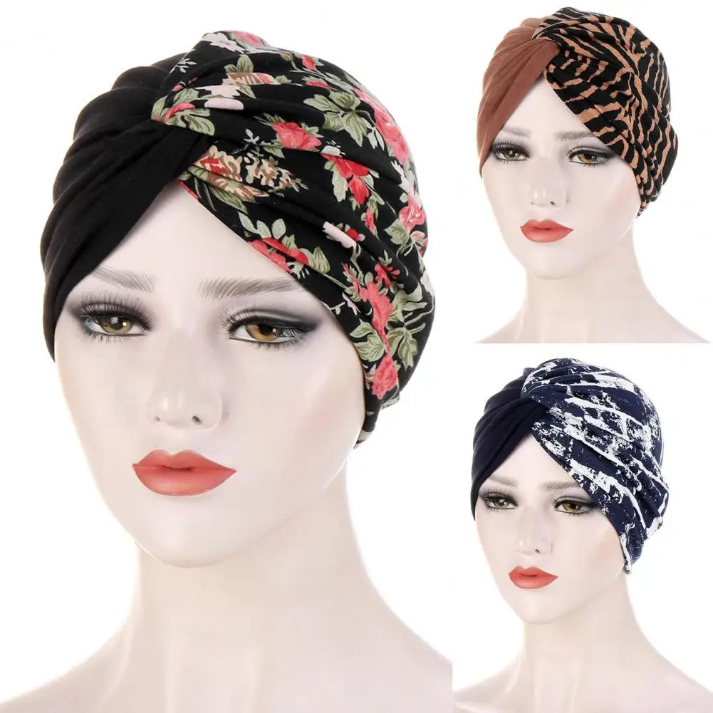 

Knot Headscarf Splicing Design Multiple Functions Headwear Solid Protective Pattern Knot Head Wrap for Taking Shower