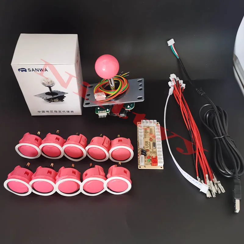 Оригинальный аркадный джойстик SANWA набор для сборки с нулевой задержкой аркадных