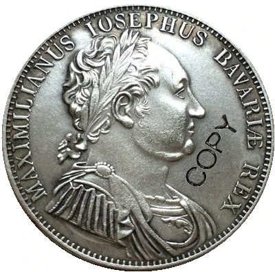 Немецкие монеты Джозефа баварского Иосифа 1 thaler Maximilian 1818|coin vanish|coin potcoin decorations |