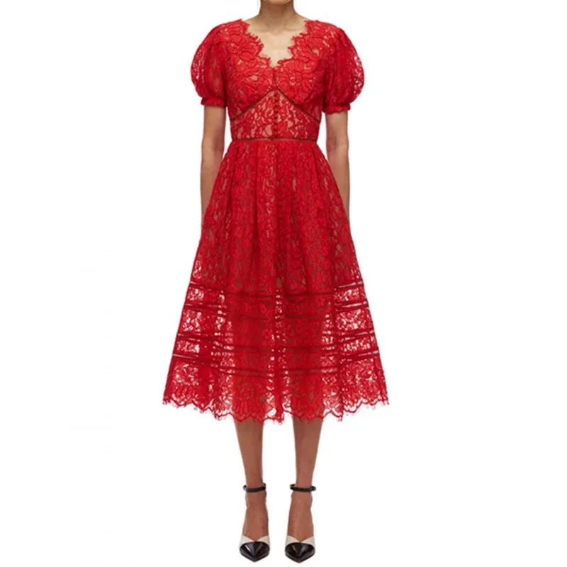 Летнее платье ZAWFL 2021 женское сексуальное рубашка с вышивкой пышными рукавами и