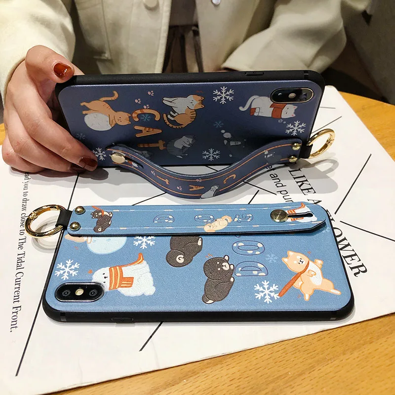 Чехол с ремешком на запястье для Samsung Note 20 Ultra 10 Lite 9 S8 S9 S10 S20 FE A51 A71 A31 A41 50 70 21S |