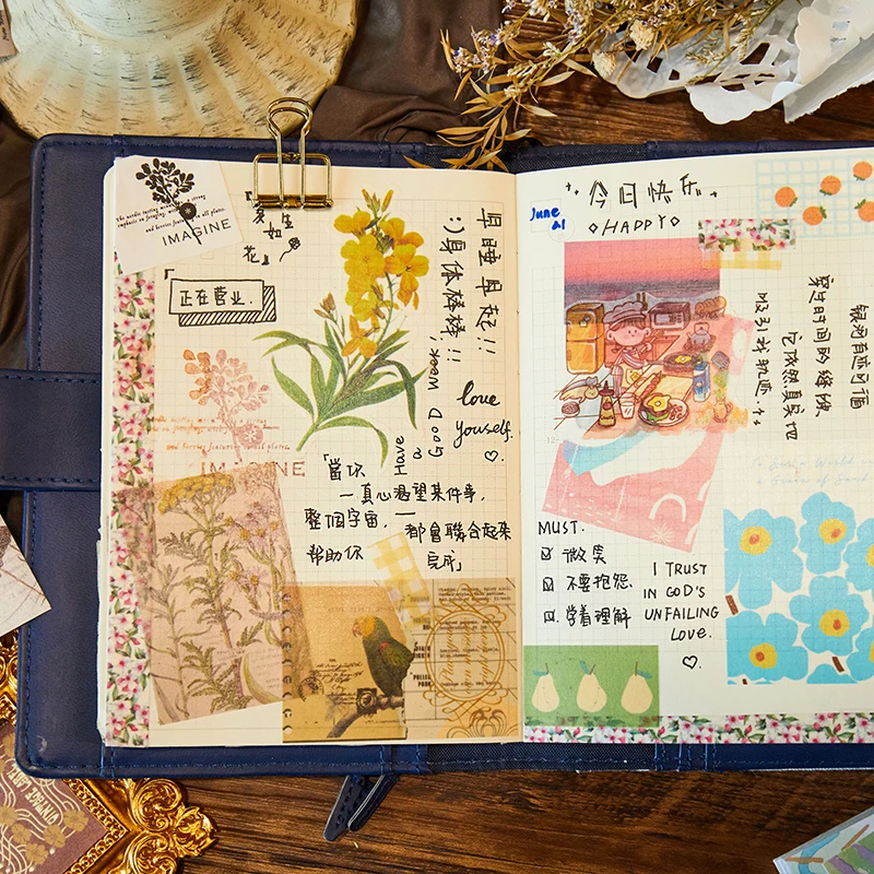 80 листов наклейки для скрапбукинга с блокнотом записей | Канцтовары офиса и дома