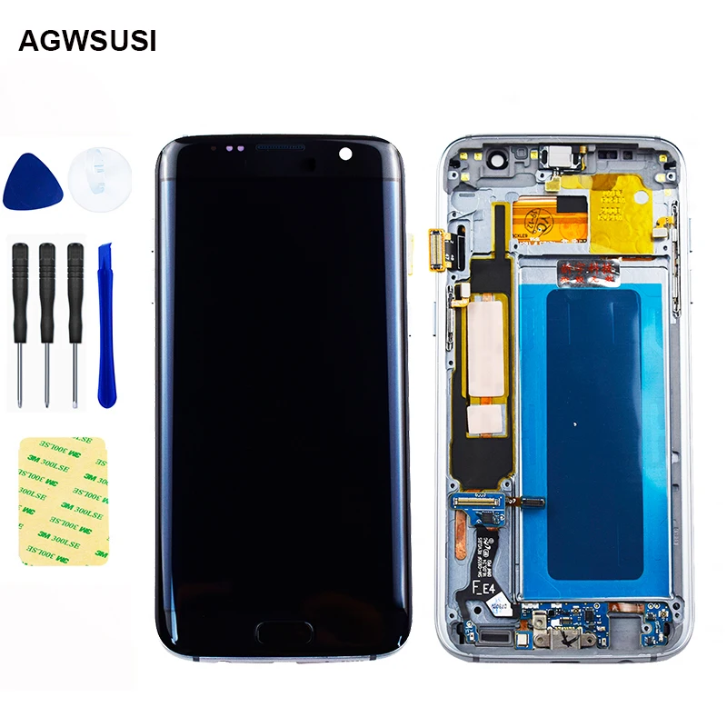 5 ''Супер AMOLED для SAMSUNG Galaxy s7 edge G935 G935F ЖК сенсорный экран дигитайзер сборка