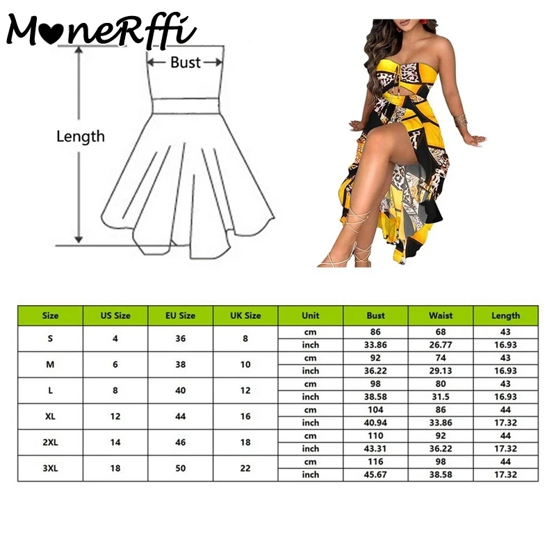 

MoneRffi 2021 Spring Summer Long Dress Women Strapless Maxi Dress Elegant Floral Butterfly Print High Slit Dress Sexy Beachwear