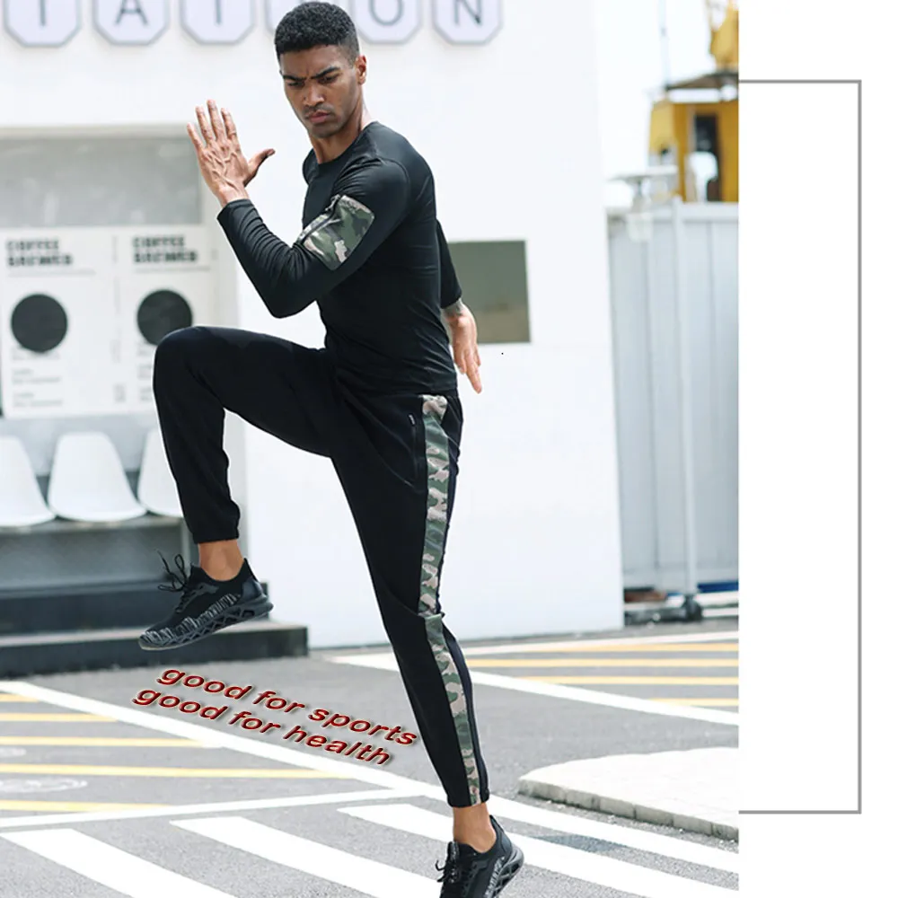 Zipper pocket Quick Dry Running Shirt Men Fitness Tights Sport Gym Sportswear Rashgard Outdoor T-shirt Compression Shirt