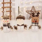 Рождественские подарочные пакеты, банка для конфет, бутылка для хранения, сумка для Санта-Клауса, милые рождественские мешки для конфет, коробки, детские подарки, новый год 2022, Рождество