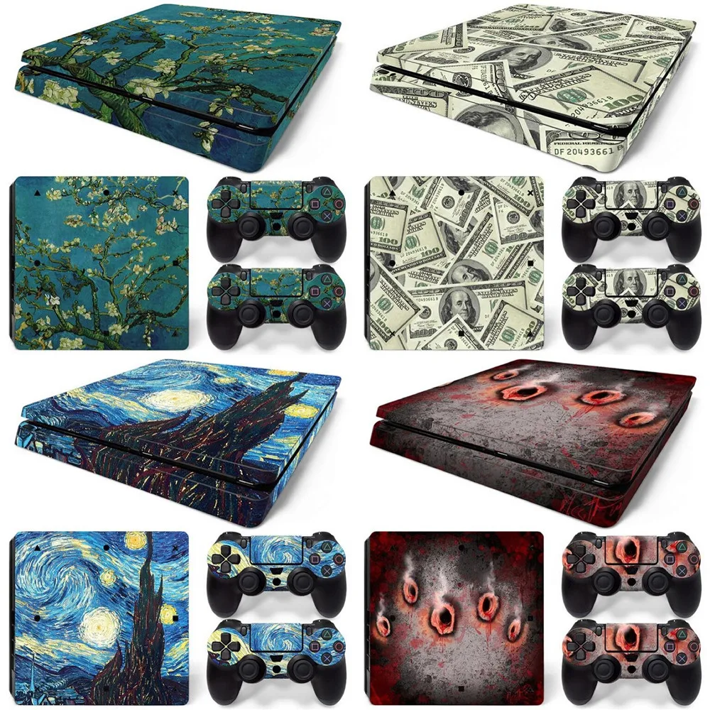 Для PS4 тонкий стикер кожи горячий индивидуальный дизайн декоративная наклейка