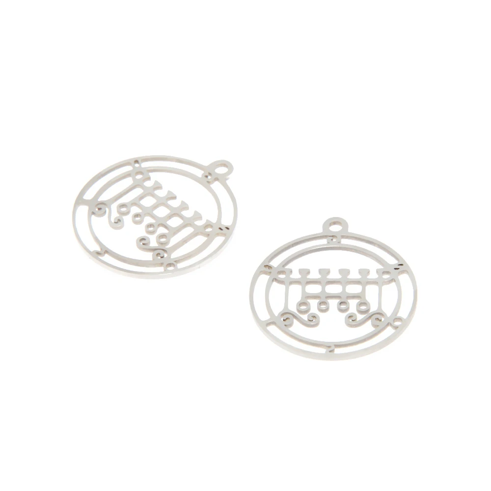 5 шт./лот, подвеска с символом гузии, Ars Goetia king sigil, Малый ключ Соломона, герметичная кабала, герметичная ритуальная Подвеска 25 мм