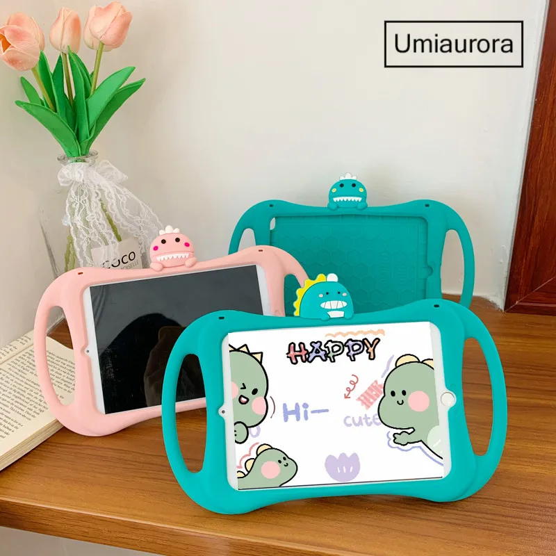 

Kids Shock Proof Case for iPad Mini 7.9" Cartoon Hand-held Stand Tablet Cover for iPad 10.2 2019 iPad 6th Air 2 9.7" Pro 10.5 11
