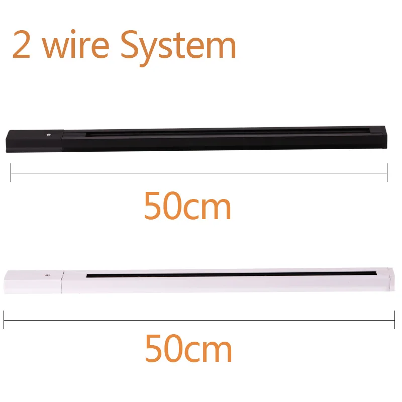 Светодиодный светильник для трека 1 м алюминиевая арматура 0 5 20 см 2 проводные