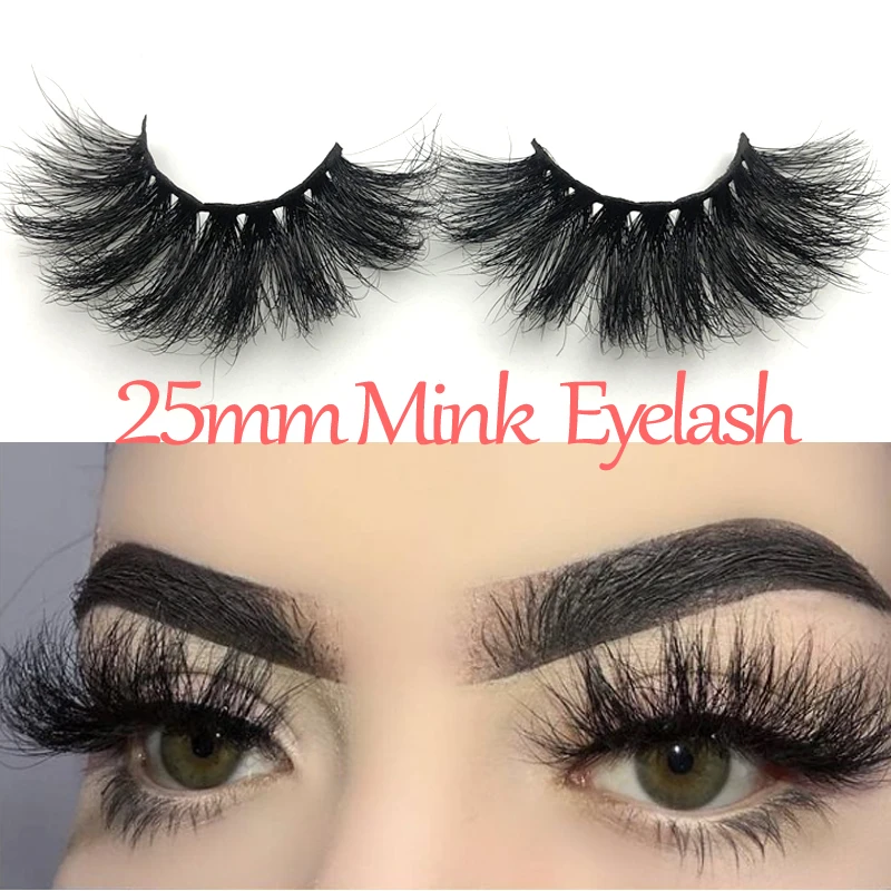 

Buzzme Free Shipping 25mm Eyelashes 3D Real Mink Fur Eye Lash Square Box Dramatic Crossing Thick Eyelash Makeup Lashes Extension