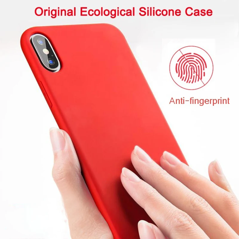 For iPhone 11 Silicone Case with Logo Original Phone Cases Apple i SE 2020 11pro MAX XS XR X 8 7 6 s Plus Back Cover | Мобильные