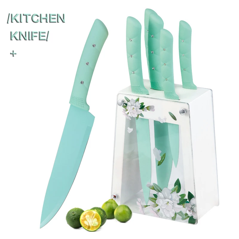 

PZV Kitchen Knife 1-5 Sets of Knives, Stainless Steel hHandle Chef Knife, PP Handle Bread Knife, Multi-Function Peeling Knife