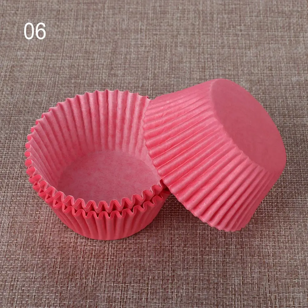 100pcs-6 50 шт. кекс Бумага чашек торта формы форма для порционного кекса выпечки кексов коробка чашки чехол вечерние лотка торта вечерние украшения инструменты - Цвет: 100pcs-6