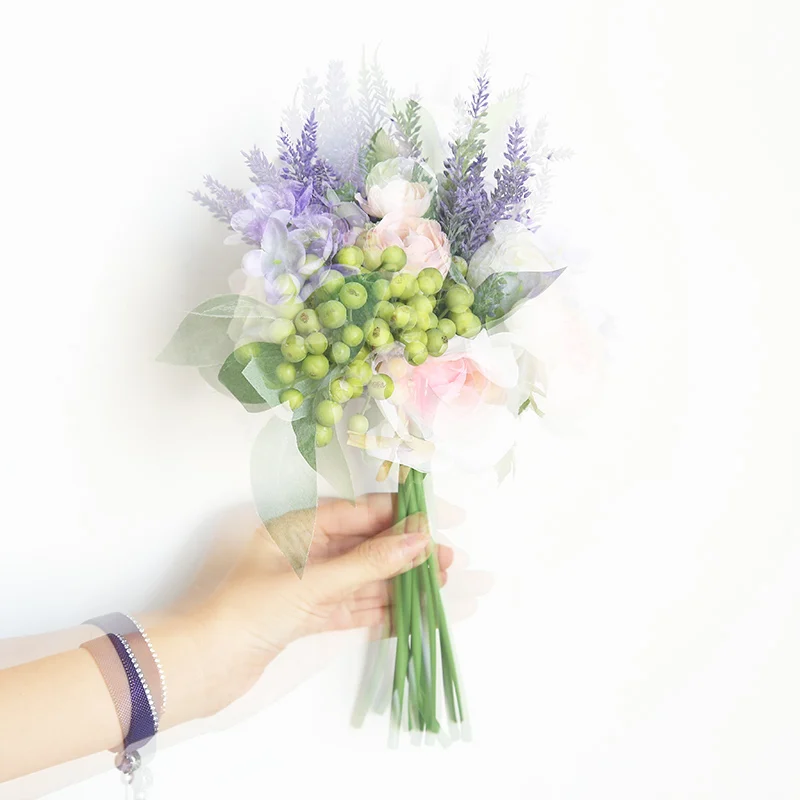 

Artificial Lulian Berry Bouquet Home Decoration Wedding Holding Flowers Wall Landscaping Simulation Plants
