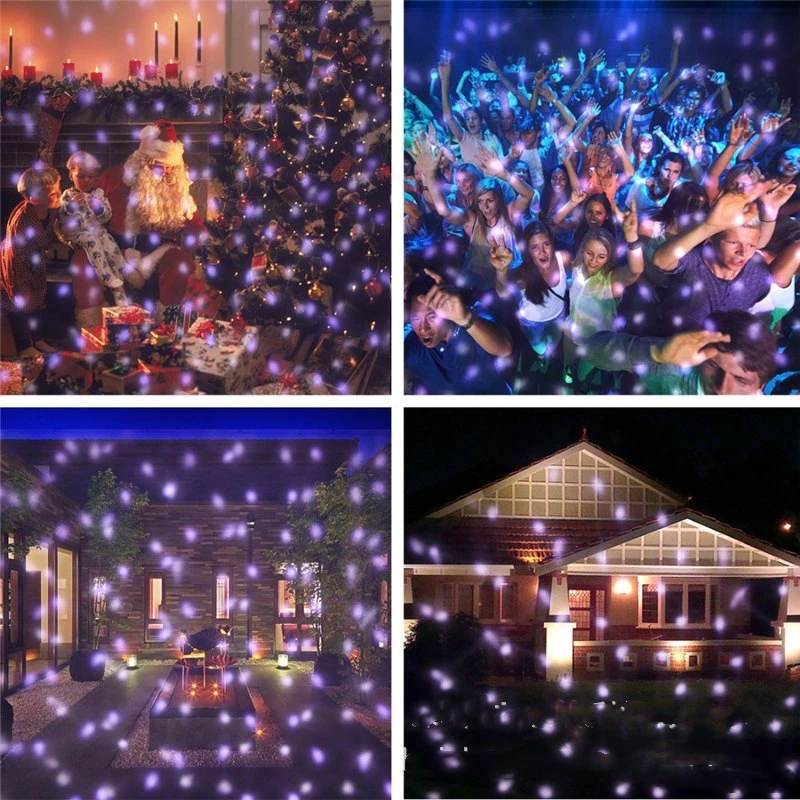 

Christmas Projector Light Outdoor Garden Yard Snowfall LED Projector Waterproof Rotating Snow Projection with RF Remote Snow Dec