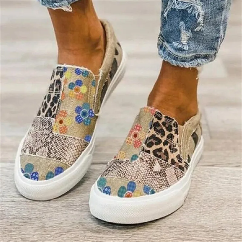 

Women's shoes spring 2021 new breathable running casual canvas shoes womens platform sneakers all-match fashion sports loafers
