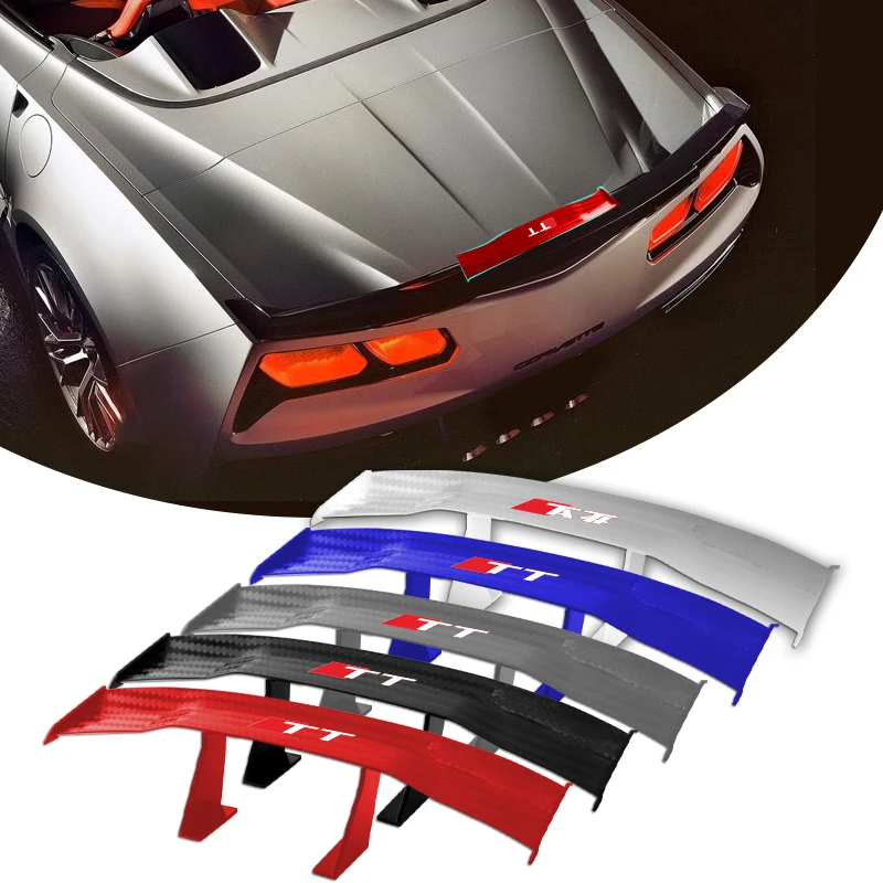 

1pc New Car Mini Spoiler Carbon Fiber Tail Wing Decoration Car Accessories For Audi A1 A3 A4 A5 A6 A7 A8 Q3 Q5 Q7 S3 S4 S5 S8 TT