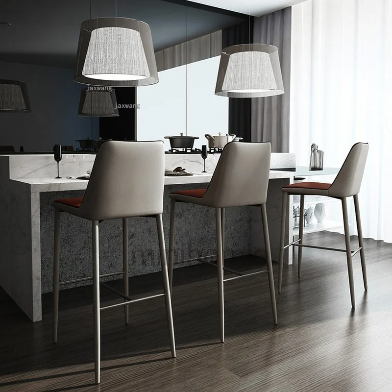 Скандинавский барный стул для гостиной современный минималистичный