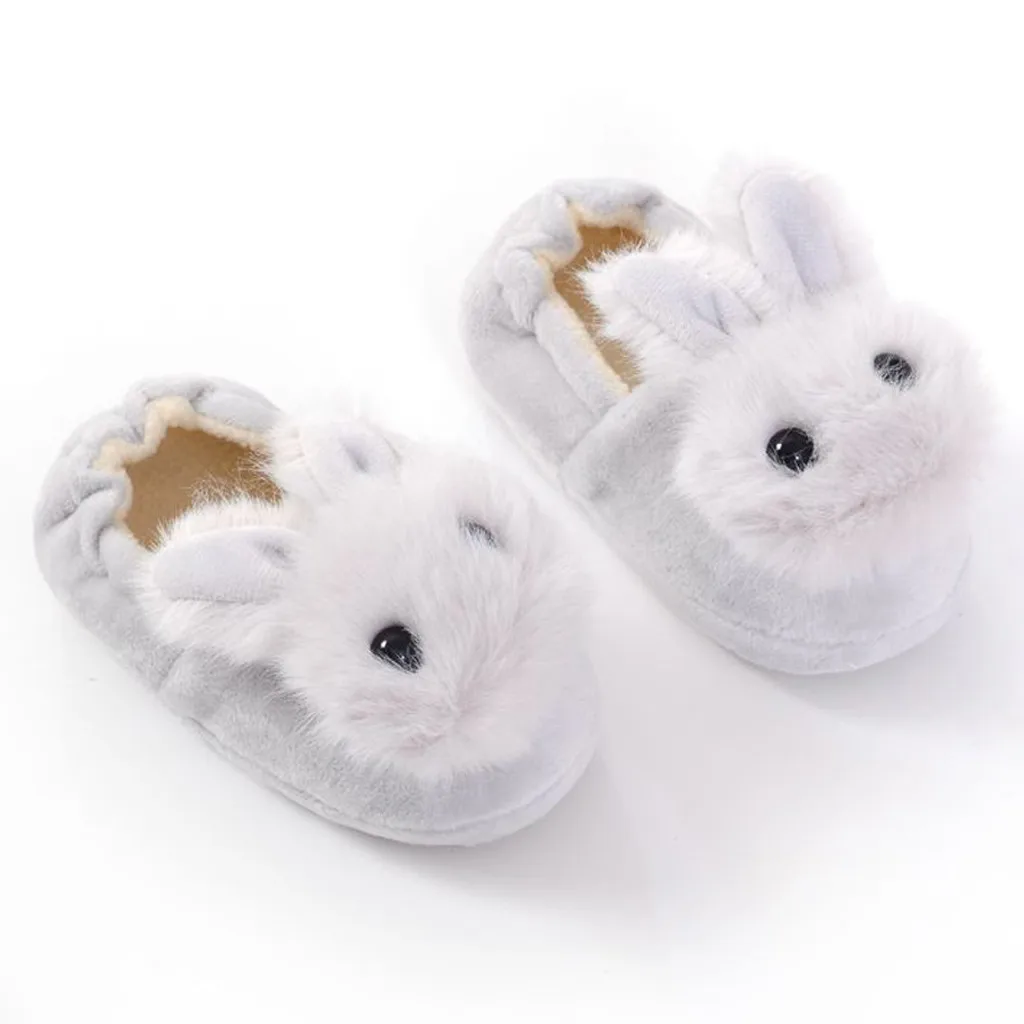 

#50 Toddler Infant Kids Baby Warm Shoes Boys Girls Cartoon Soft-soled Slippers Infant Toddler Newborn Cute Cartoon Rabbit Shoes