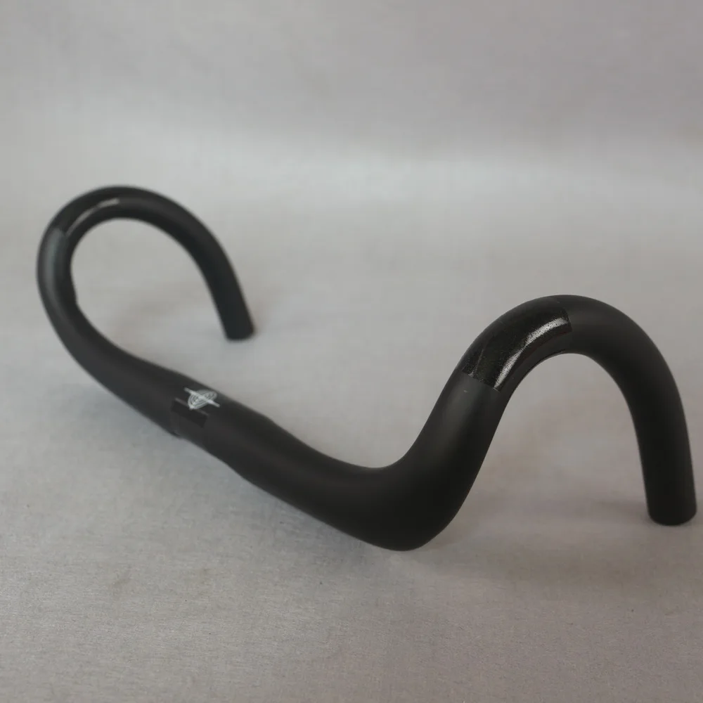Руль из углеродного волокна для дорожного велосипеда черный матовый руль 400 мм с