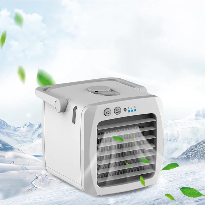 USB Mini Portable air conditioning humidifier Air Cooler indoor deodorizer purifier 7Light Fan Desktop Space Office Home |
