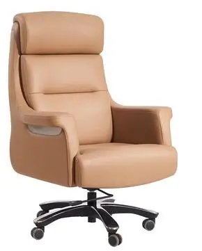 

Leather boss chair business class chair household office chair reclining swivel chair president chair executive chair computer c