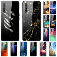 case for oppo reno 3 5g back phone cover black silicone bumper with tempered glass series 1