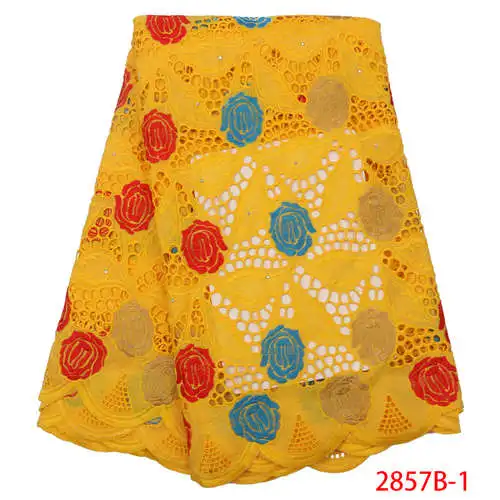 picture 1 NIAI шелк молочный хлопок Африканское сухое кружево ткань нигерийское кружево ткани высокое качество швейцарская вуаль в швейцарской XY2857B-1 - Цвет: picture 1