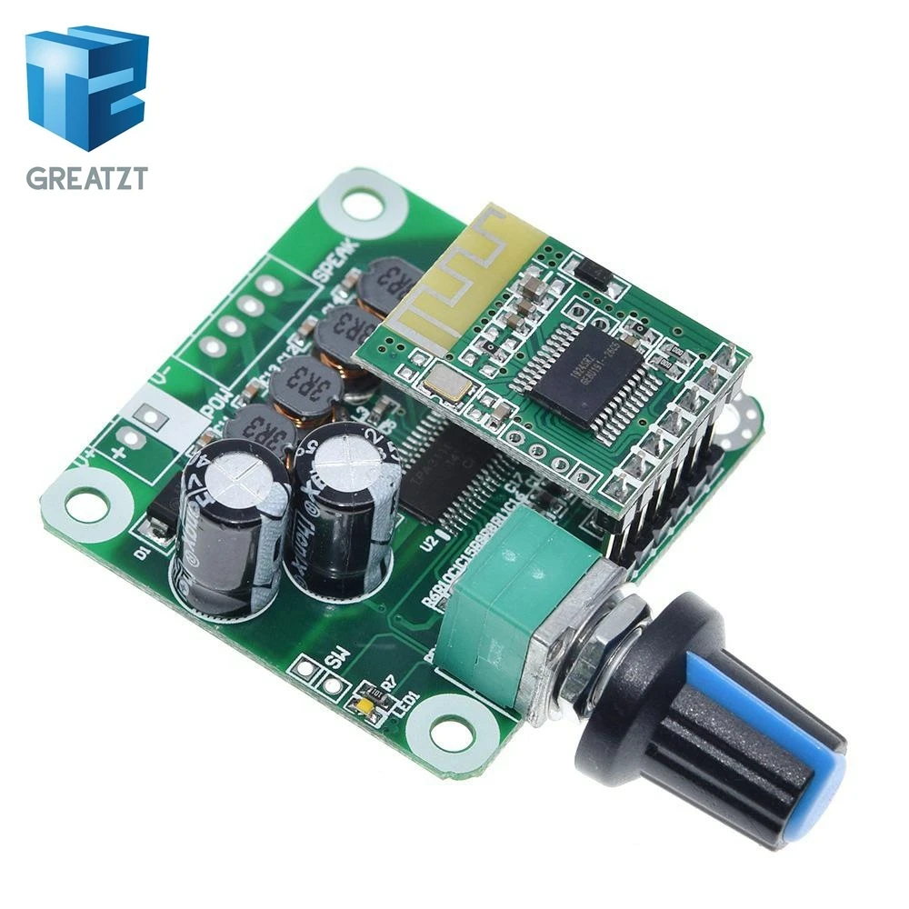 Bluetooth 4,2 TPA3110 15 Вт+ 15 Вт Цифровой стерео аудио Мощность модуль усилителя 12 V-24 V автомобиль для USB Динамик, Портативный Динамик
