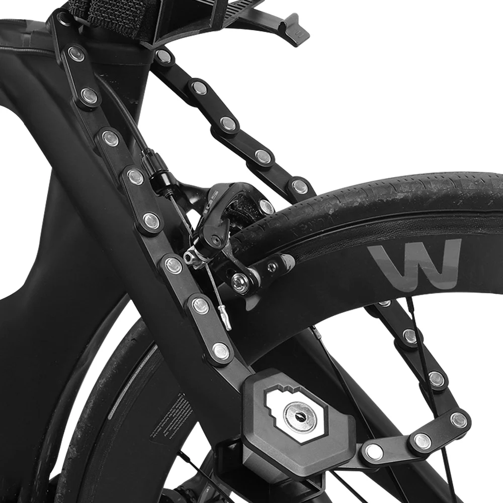 Складной велосипедный замок с защитой от кражи надежный типа гамбургера из