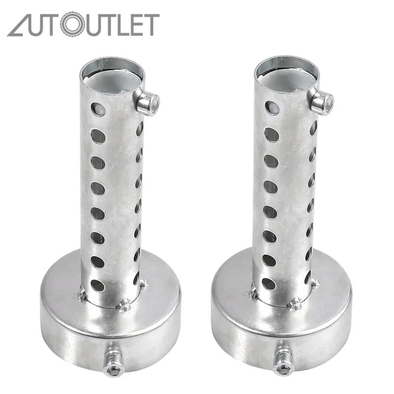 

AUTOUTLET 2 шт длина 135 мм Универсальный мотоцикл выхлопной банка глушителя дефлектор дБ убийца глушитель съемный уменьшить глубокий звук нот