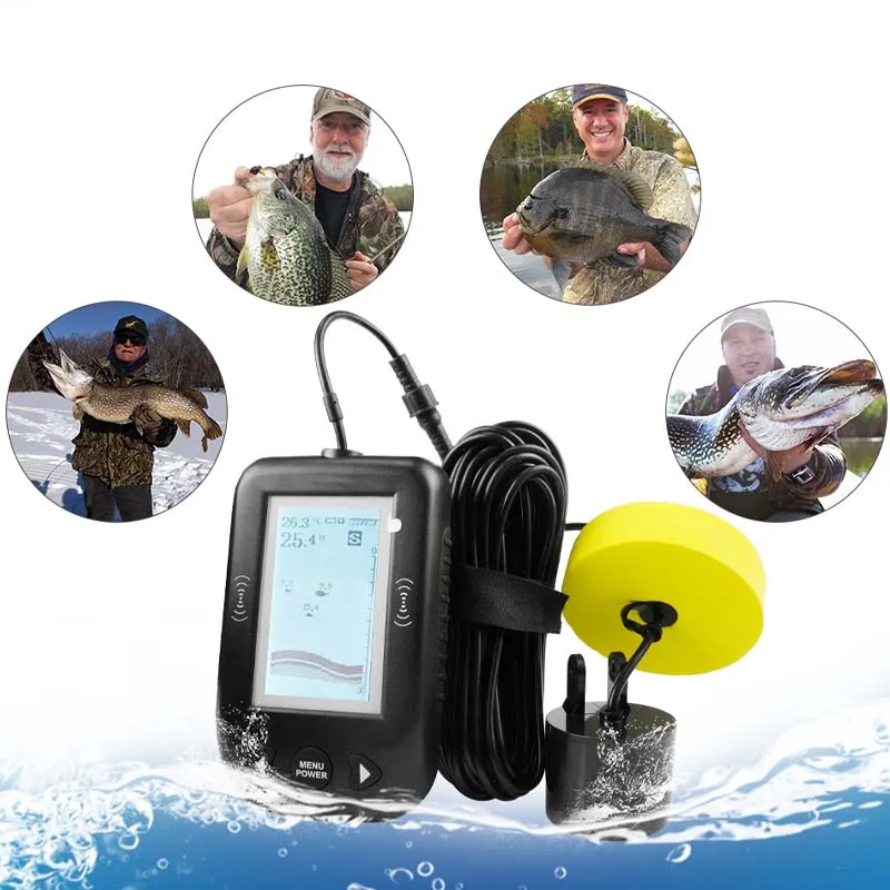 Открытый детектор рыбалки Xf02 портативный рыболокатор глубокий беспроводной