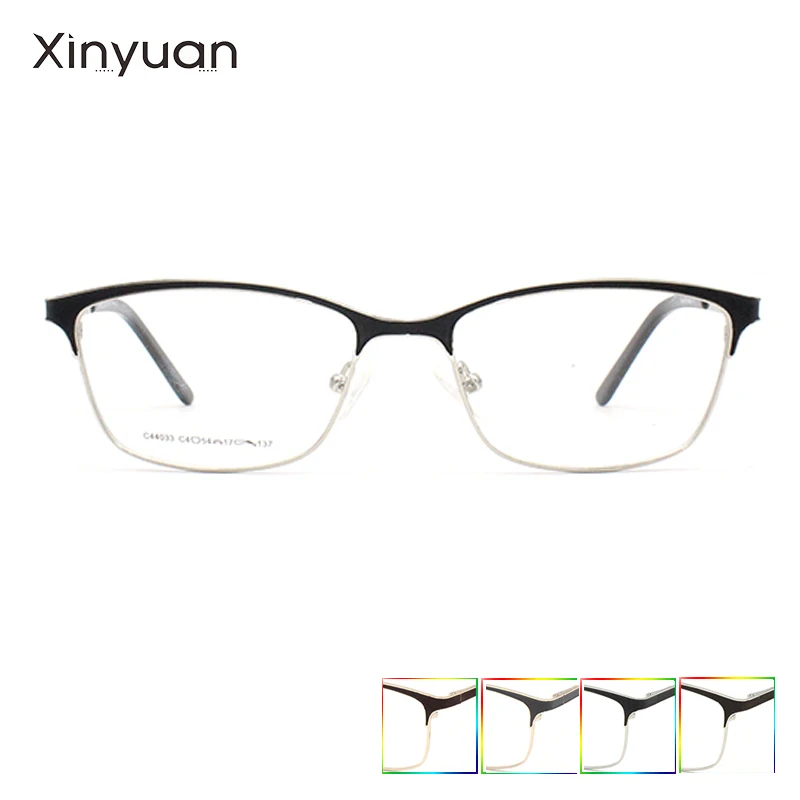 

Мужские оправы для очков C44033 Xinyuan для близорукости, металлическая оправа, деловые очки, Новое поступление, Лидер продаж, двухцветные металли...