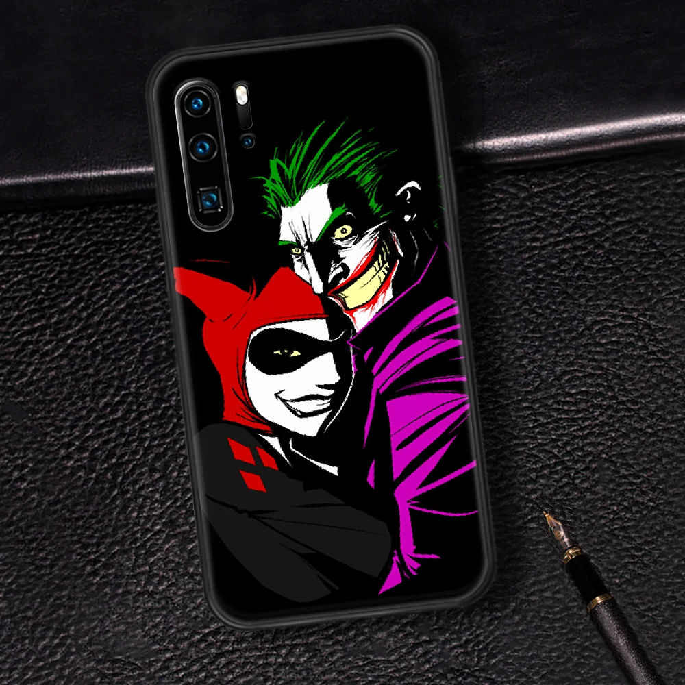 

Harley Quin Joker Phone Case For Huawei P Mate 10 20 30 40 Pro Lite Smart 2019 2021 black Cover Fashion Funda Trend Hoesjes