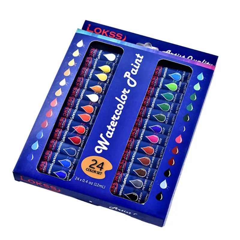 24 цвета набор художественной масляной краски в больших трубах 12 мл насыщенный