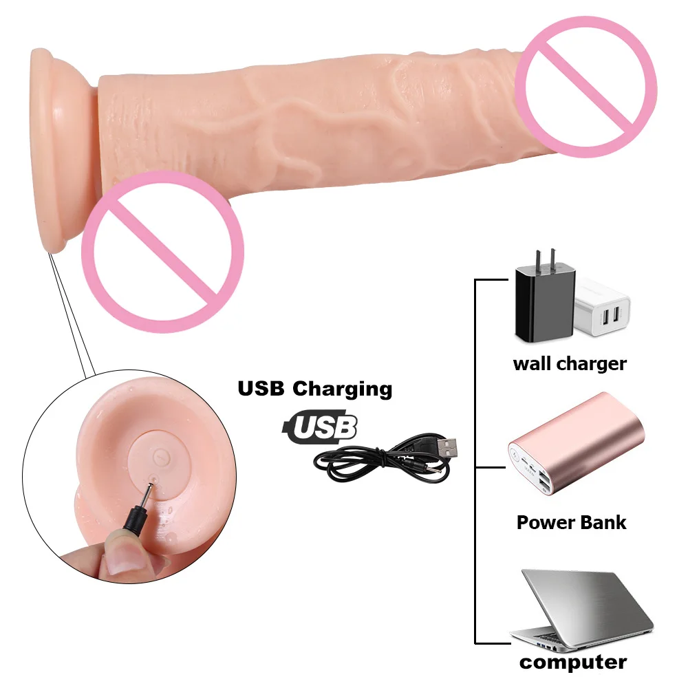 Большой фаллоимитатор на 20 скоростей реалистичный вибратор с сильной присоской