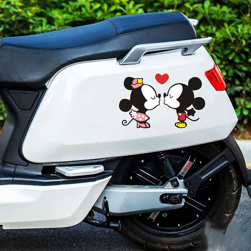Наклейка на автомобиль Disney с Микки и Минни милая наклейка бак топлива дверь окно