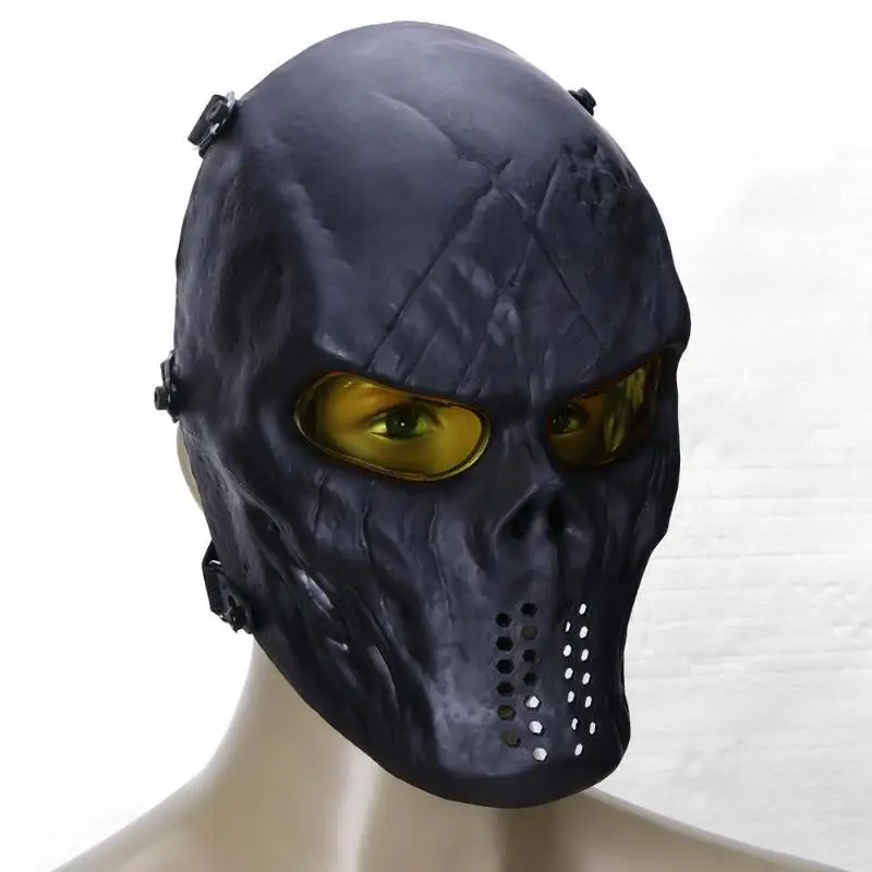 Ударопрочный ПК объектив череп для игры в пейнтбол CS поле маска охоты военный