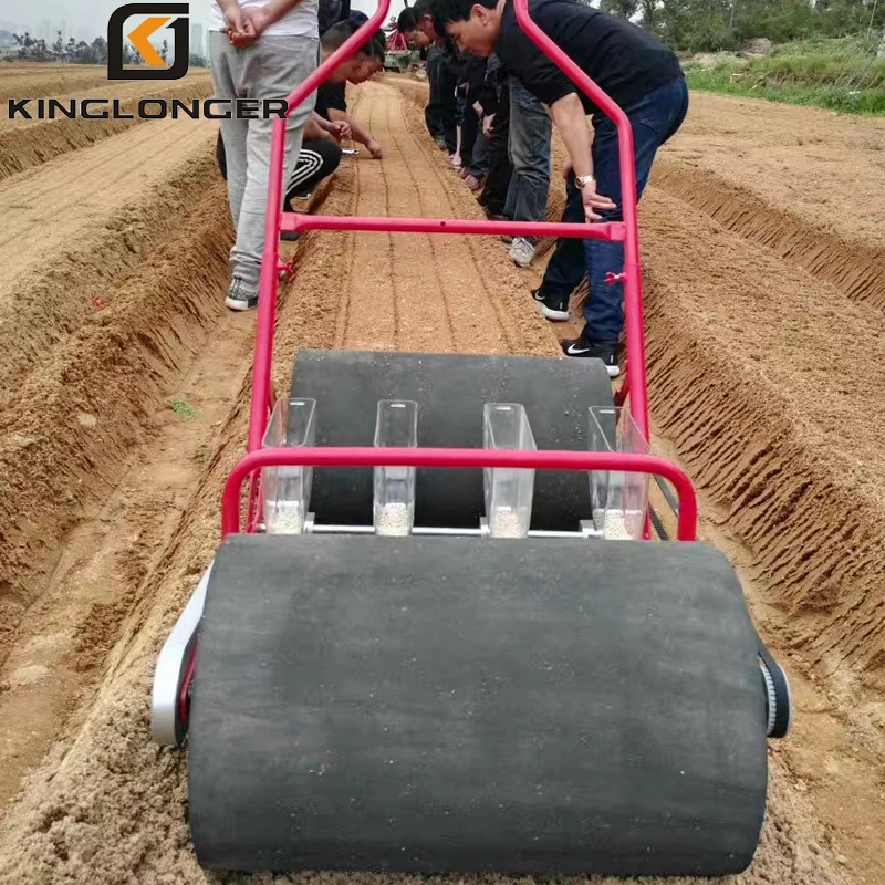 

4 rows hand push manual onion vegetable seeder