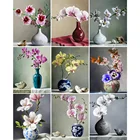 Алмазная 5D картина сделай сам, картина Стразы с композицией из цветов, мозаика для вышивки крестом, набор для декора