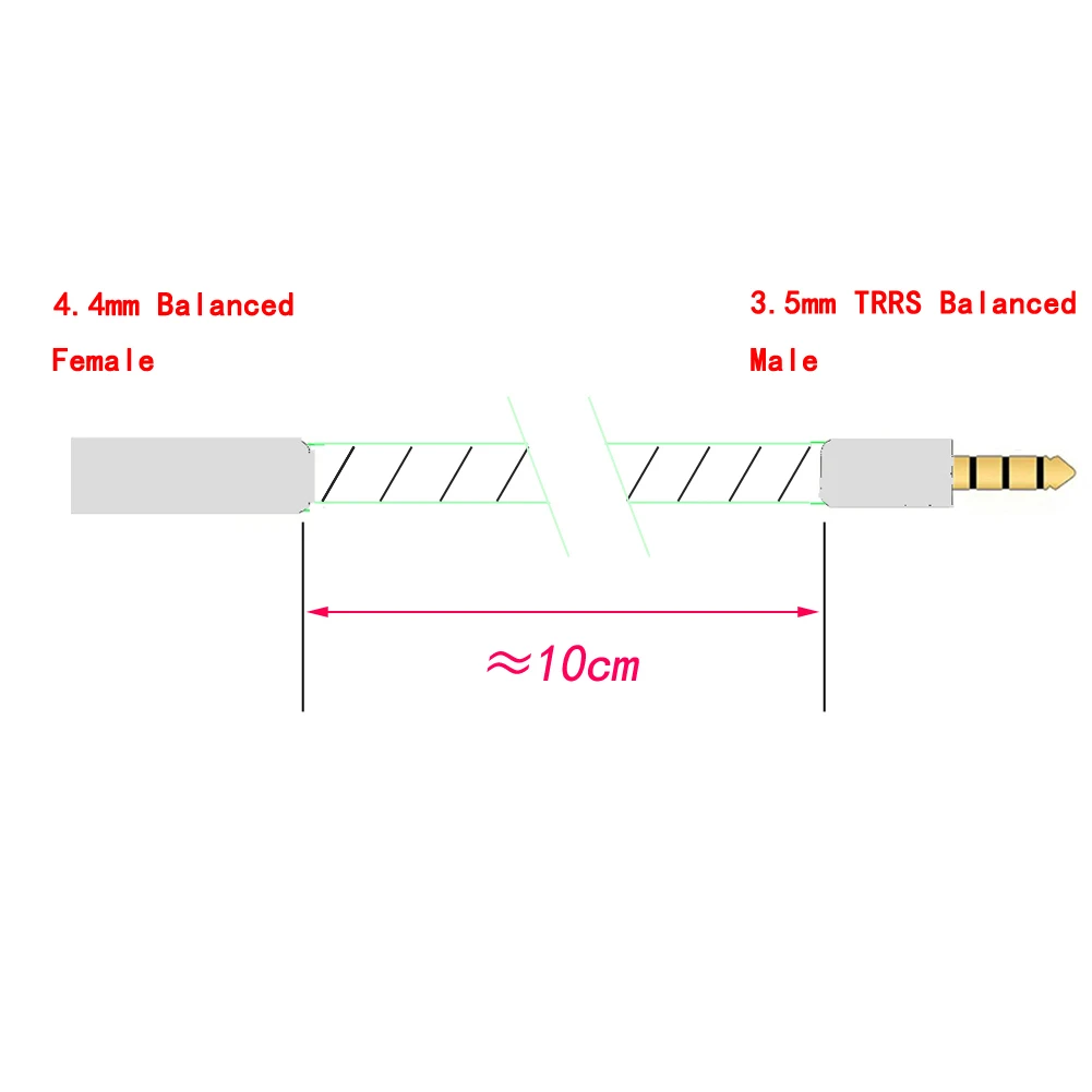 Топ-Hi-Fi UP-OCC с серебряным покрытием 3 5 до 4 кабель мм TRRS сбалансированный штекер