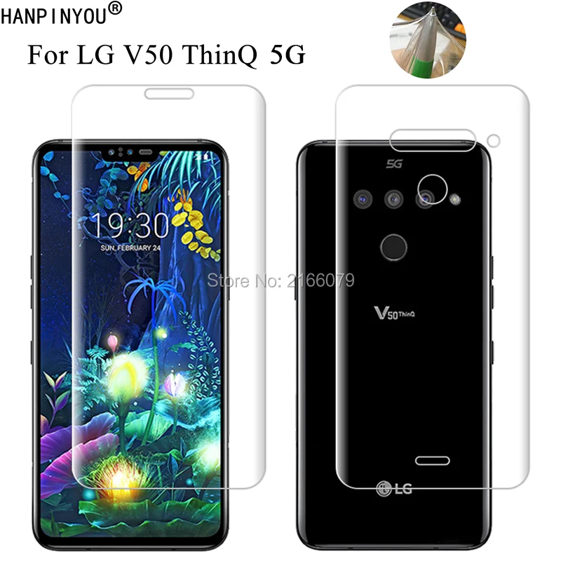 Защитная пленка для LG V50 ThinQ 5G 6 4 &quot мягкая ТПУ Передняя и задняя полноэкранная