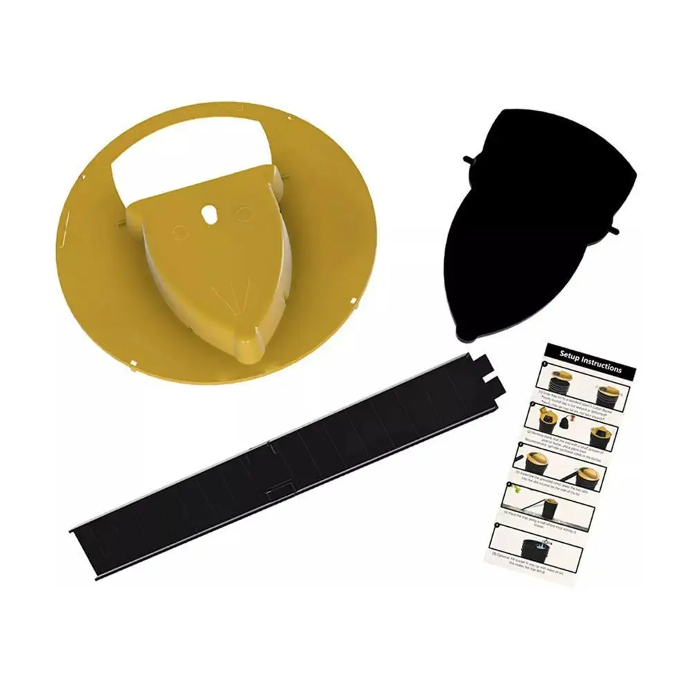 

Slide Bucket Lid Mouse Rat Trap,Flip Slide Mouse Trap Bucket with Compatible,Quick Effective Sanitary Safe Mousetrap Catcher