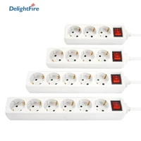 power strip eu sockets 3456 socket ac outlets eu plug 16a electrical extension cord control switch 1 5m cord residential