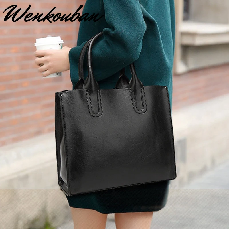 Сумки с ручками сверху кожаная сумка-тоут женские сумки модная большая сумка