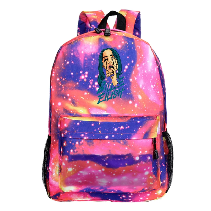 Plecak DJ Singer школьный Billie Eilish рюкзак и сумка A Dos Bad Gay Bookbag Bolso Mujer школьные сумки для девочек-подростков на молнии 8