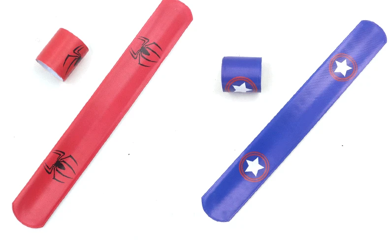 

Disney Spiderman Slap Bracelets Birthday Party Supplies Patted Bracelet for Kids Wristband Party Decor Toys Bracelet Accessories