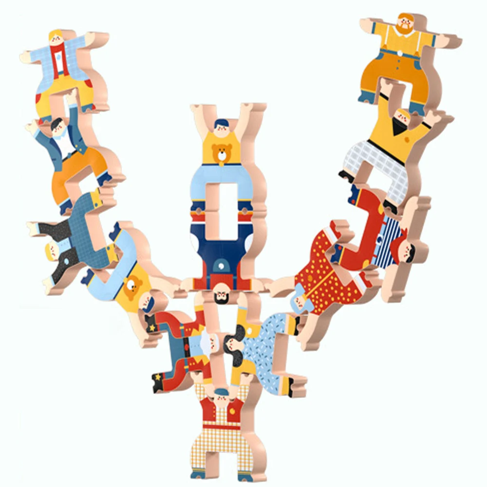 Детские деревянные игрушки Hercules штабелируемые блоки для детей и родителей