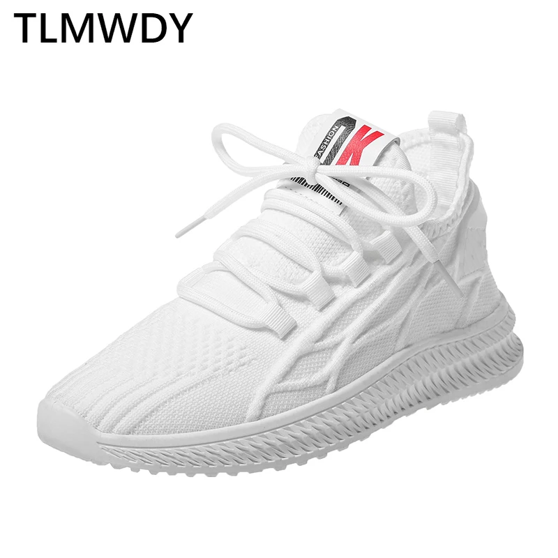 

2021 Spring Women Mesh Breathable Casual Shoes Lace-up Fashion Women Vulcanize Shoes Walking Comfortable Women Platform Sneakers